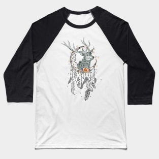 Deer Boho Abstract Baseball T-Shirt